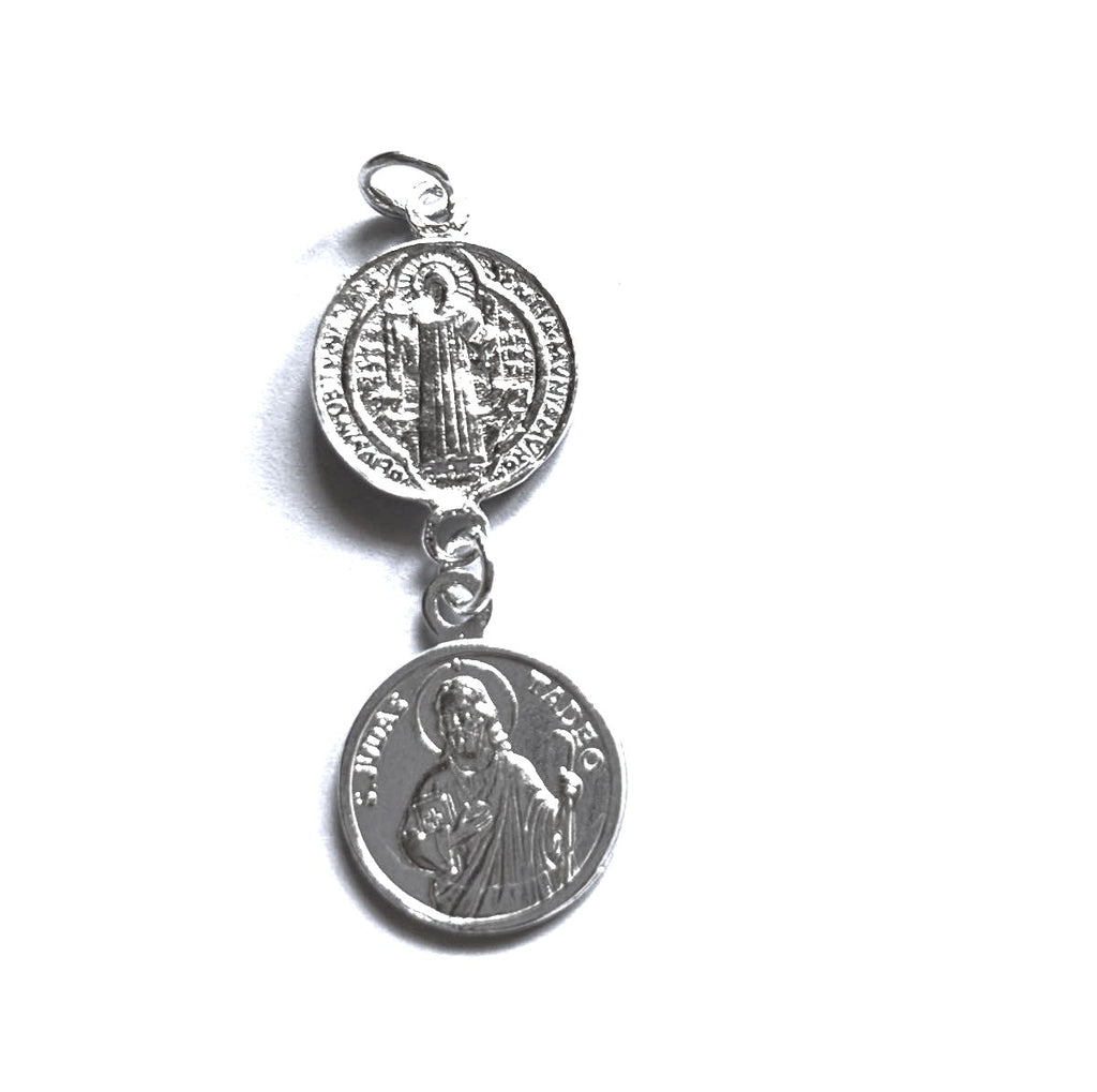 Colgante llave San Benito y San Judas Tadeo