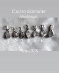 Colgantes cuarzo diamante herkimer