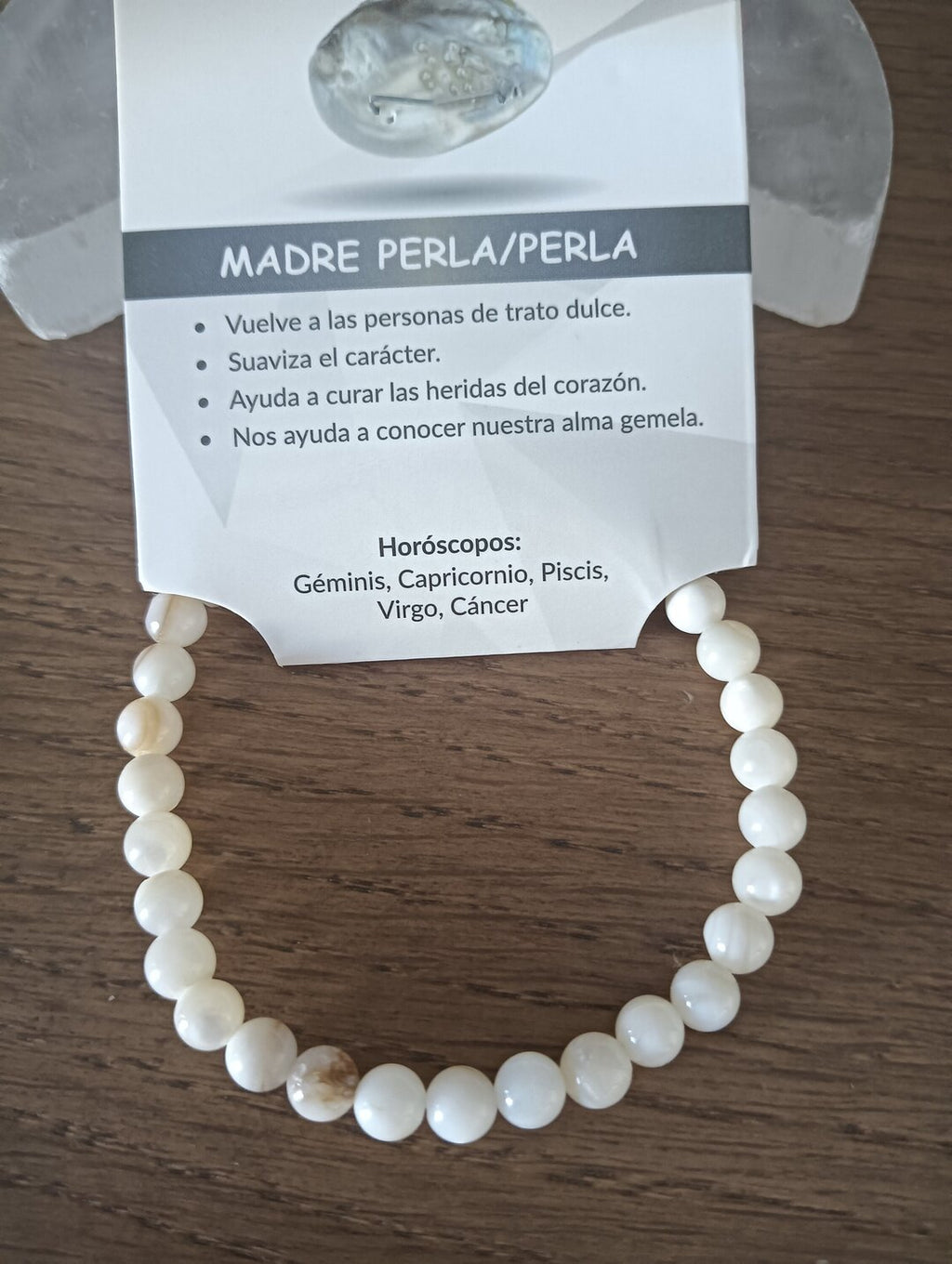 Pulsera madre perla natural