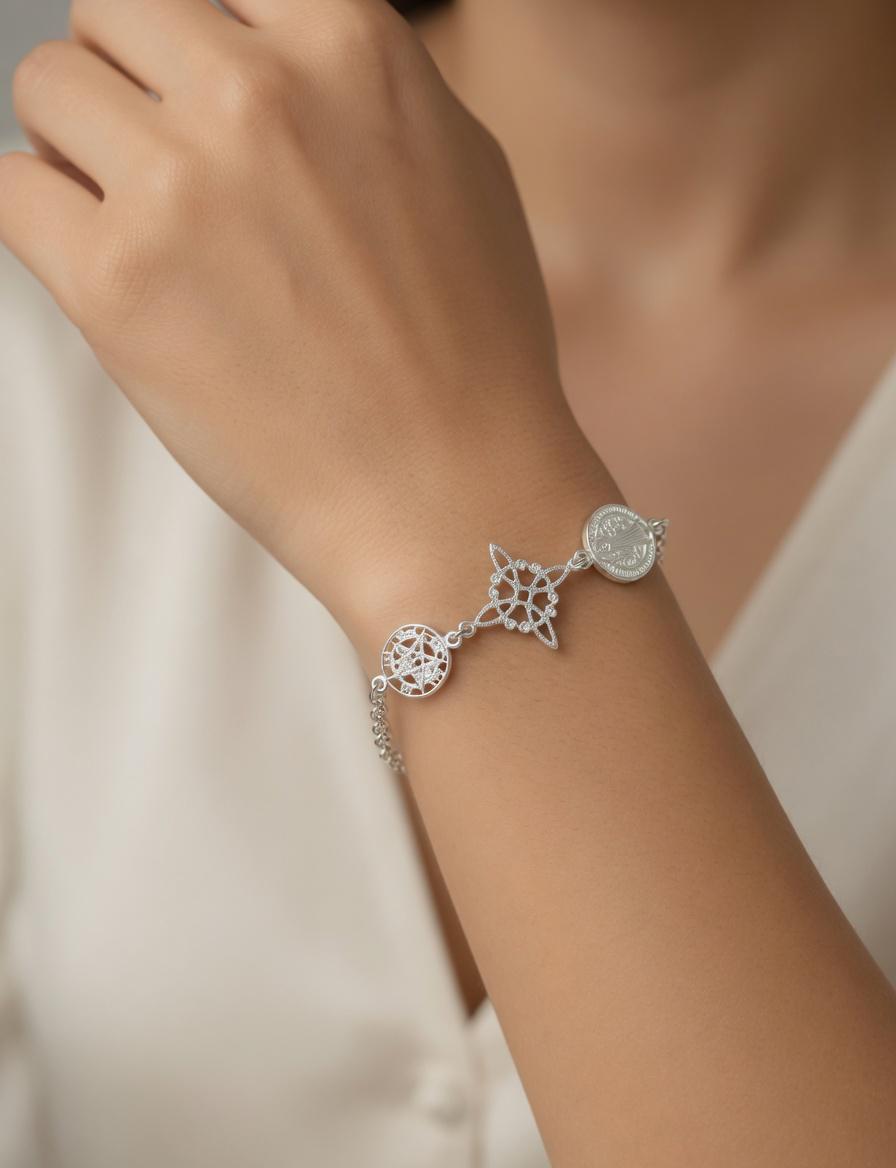 pulsera amuleto triple protección