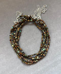 pulsera facetada turquesa africana