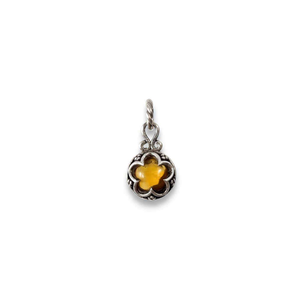 colgante Gotland  con esfera de citrino