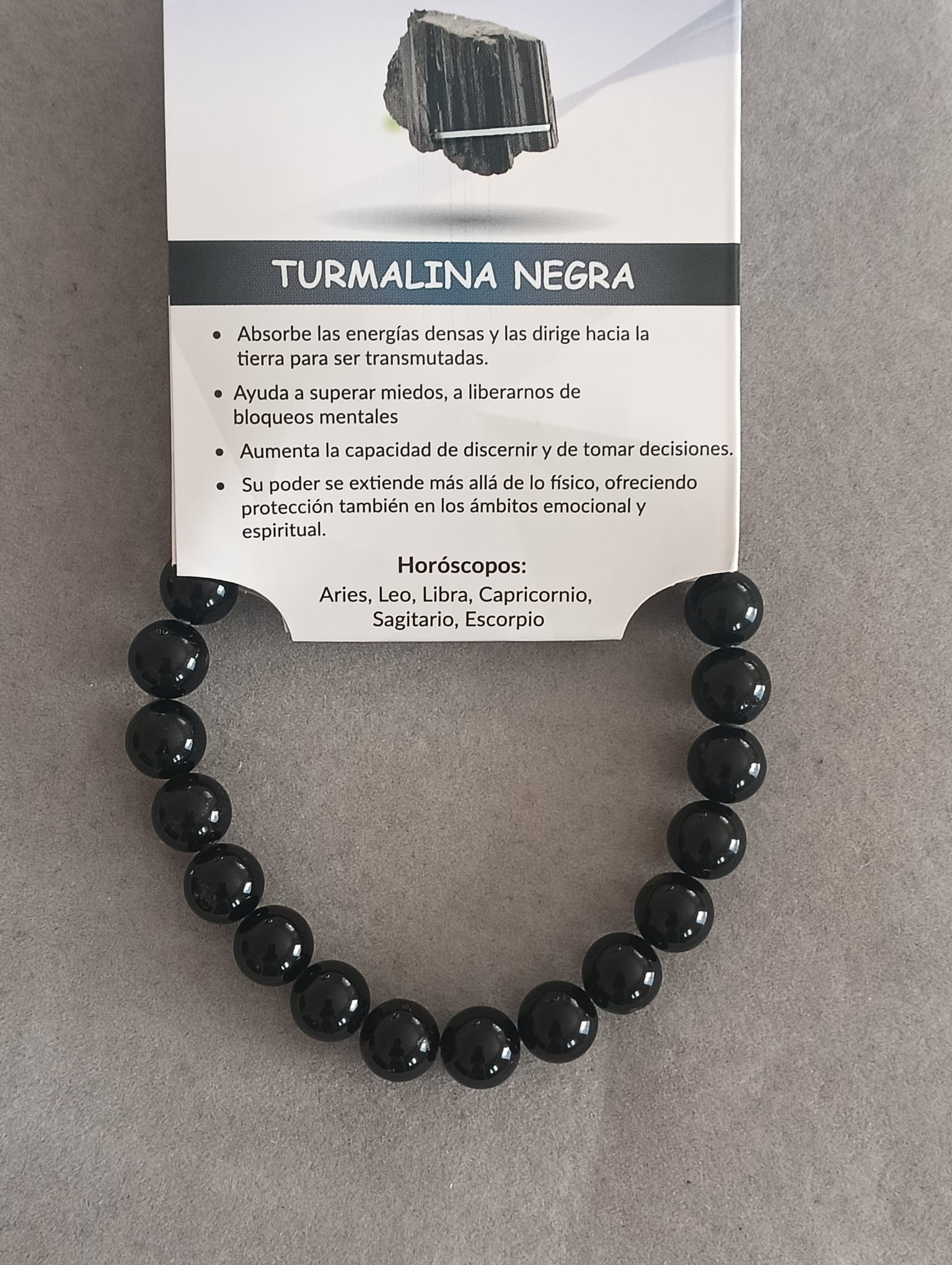 Pulsera turmalina negra
