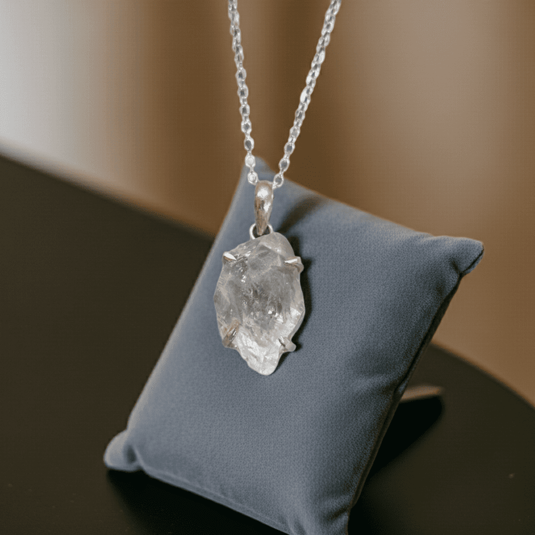 collar cuarzo diamante Herkimer