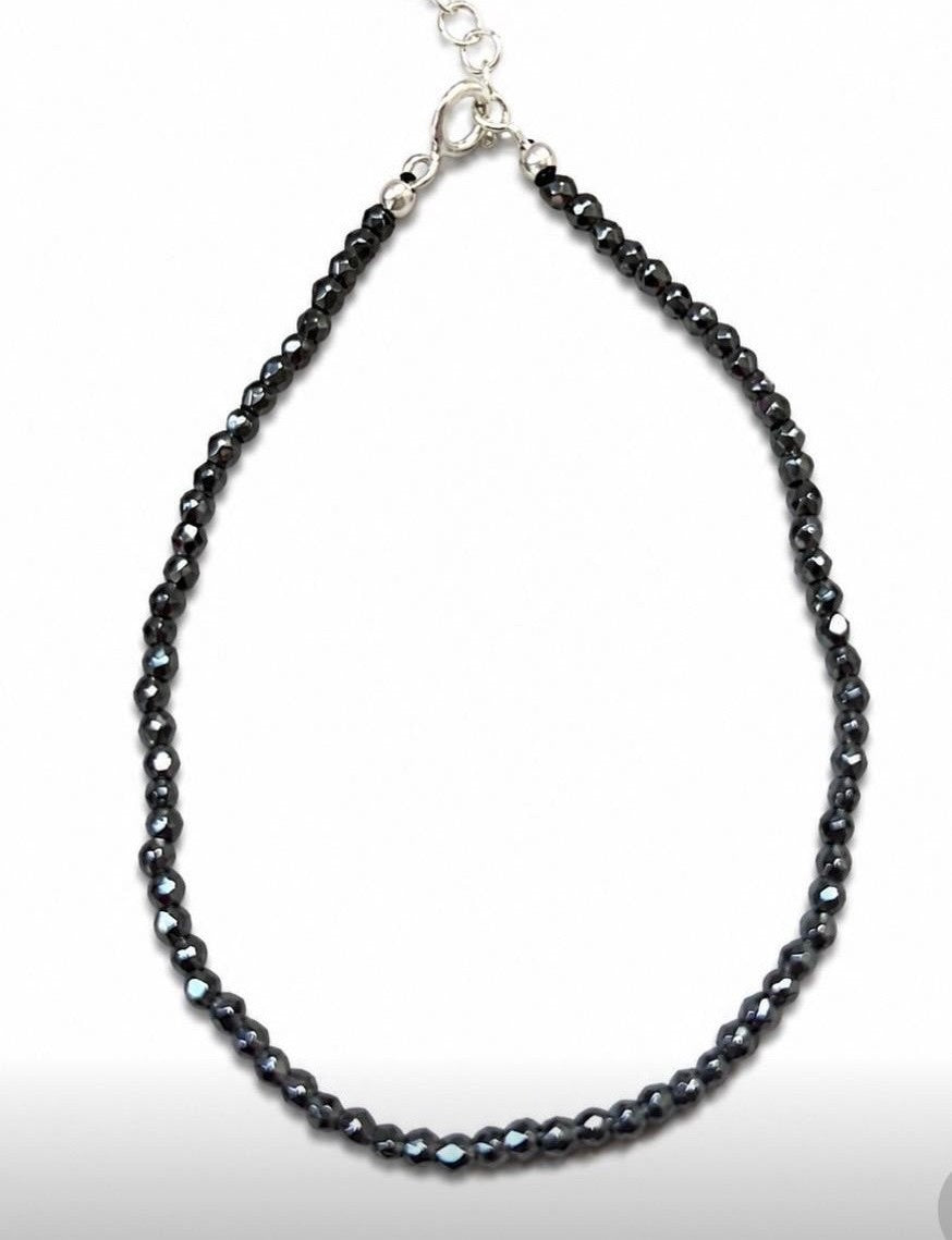 Pulsera Hematite Natural | Plata de Ley 925