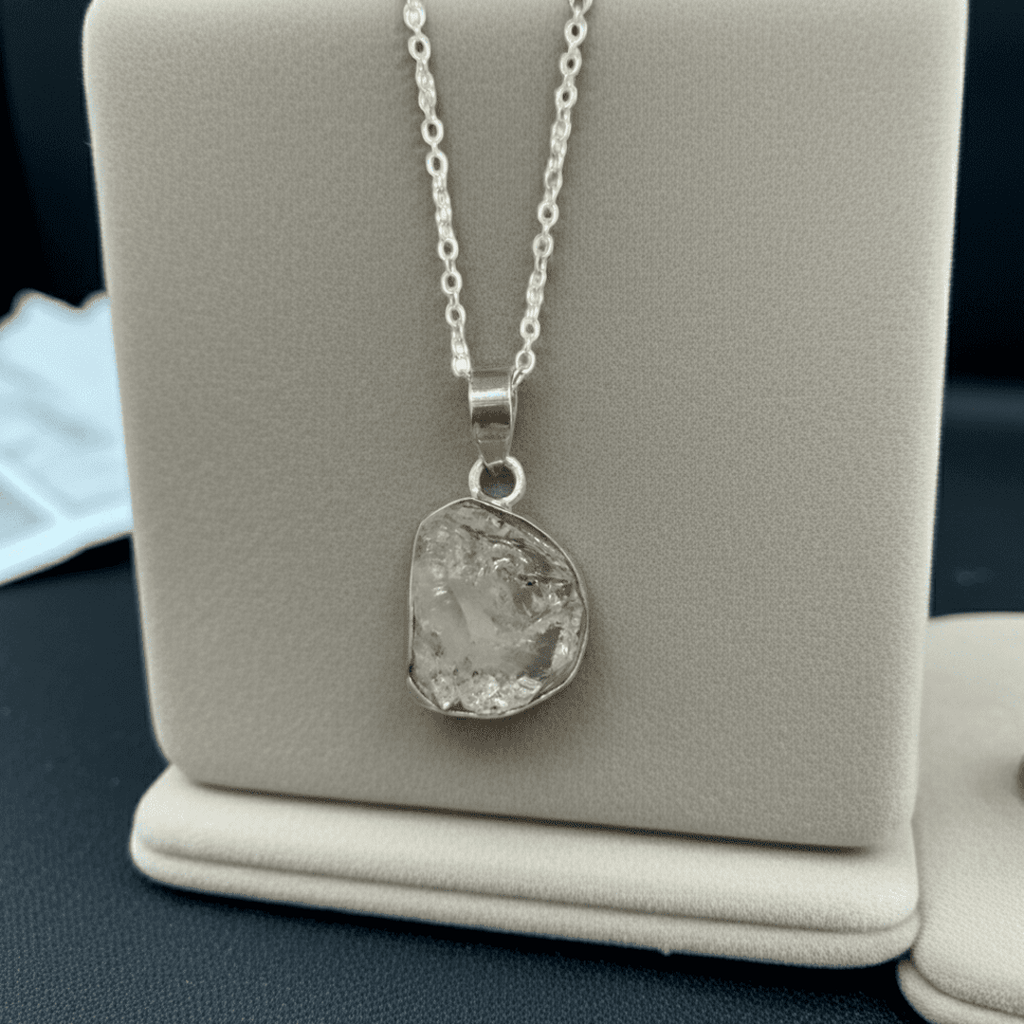 collar cuarzo diamante Herkimer