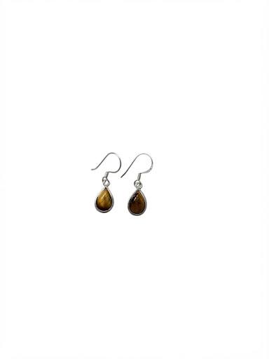 Pendientes Ojo de Tigre · Plata de Ley 925
